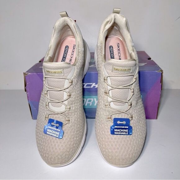 Skechers Summits Glowing Iris Washable Mesh Bungee Sneakers - Picture 3 of 5